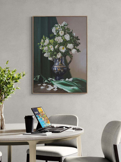 Işığın İçinde Manolya Yağlı Boya Tablosu