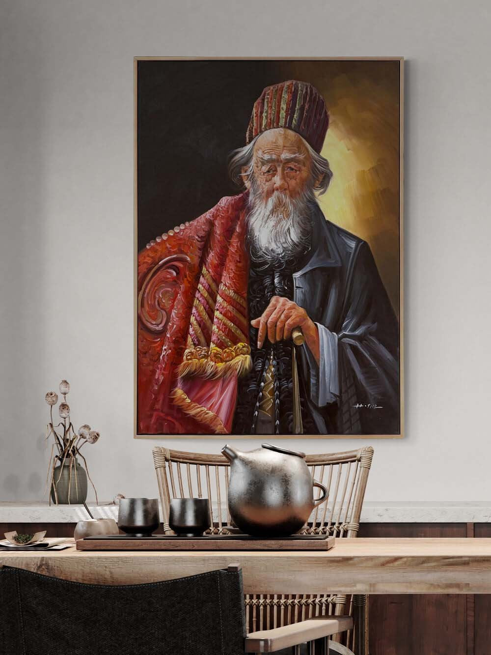 Dervişin Hatırası Yağlı Boya Tablosu