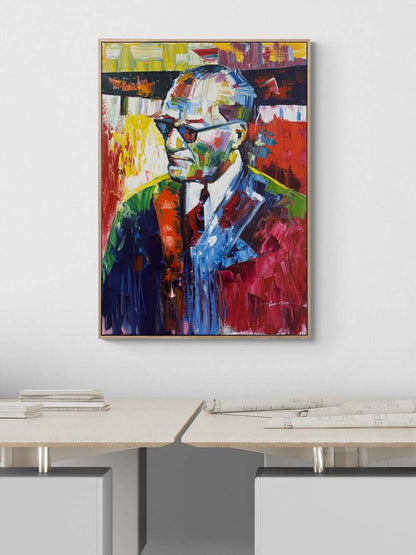 Renklerle Atatürk Yağlı Boya Tablosu