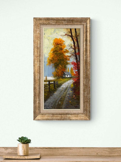 Sonbaharda Zaman Yağlı Boya Tablosu