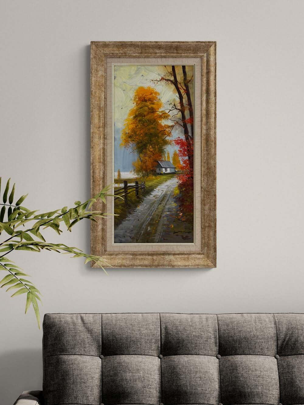 Sonbaharda Zaman Yağlı Boya Tablosu