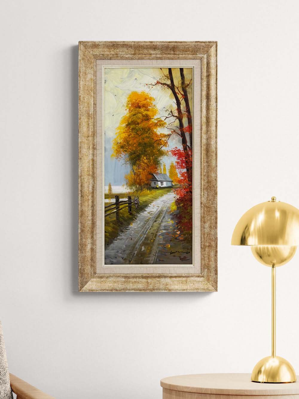 Sonbaharda Zaman Yağlı Boya Tablosu