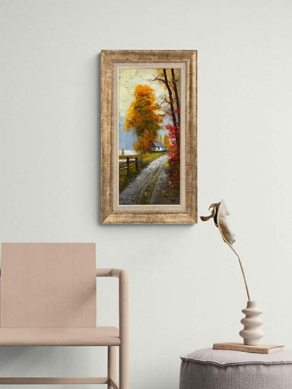 Sonbaharda Zaman Yağlı Boya Tablosu