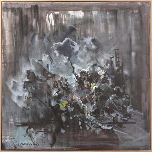 Çöküşün İçinde Yağlı Boya Tablosu