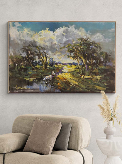 Gün Doğumunun Sessizliği Yağlı Boya Tablosu