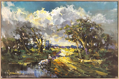 Gün Doğumunun Sessizliği Yağlı Boya Tablosu