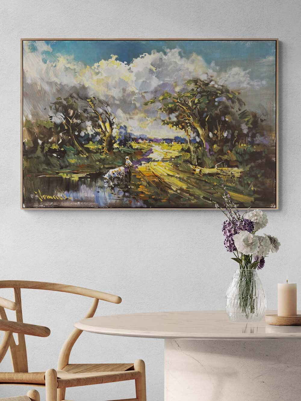 Gün Doğumunun Sessizliği Yağlı Boya Tablosu