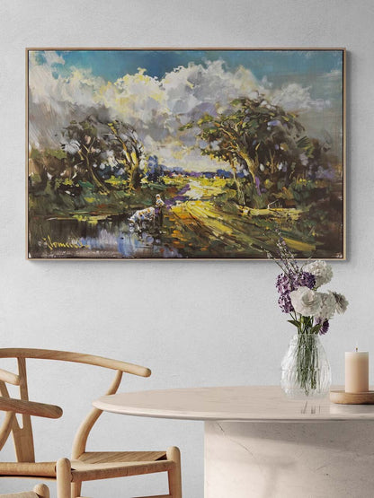 Gün Doğumunun Sessizliği Yağlı Boya Tablosu