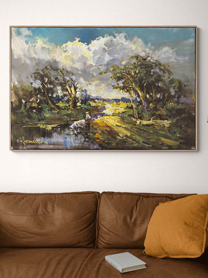 Gün Doğumunun Sessizliği Yağlı Boya Tablosu