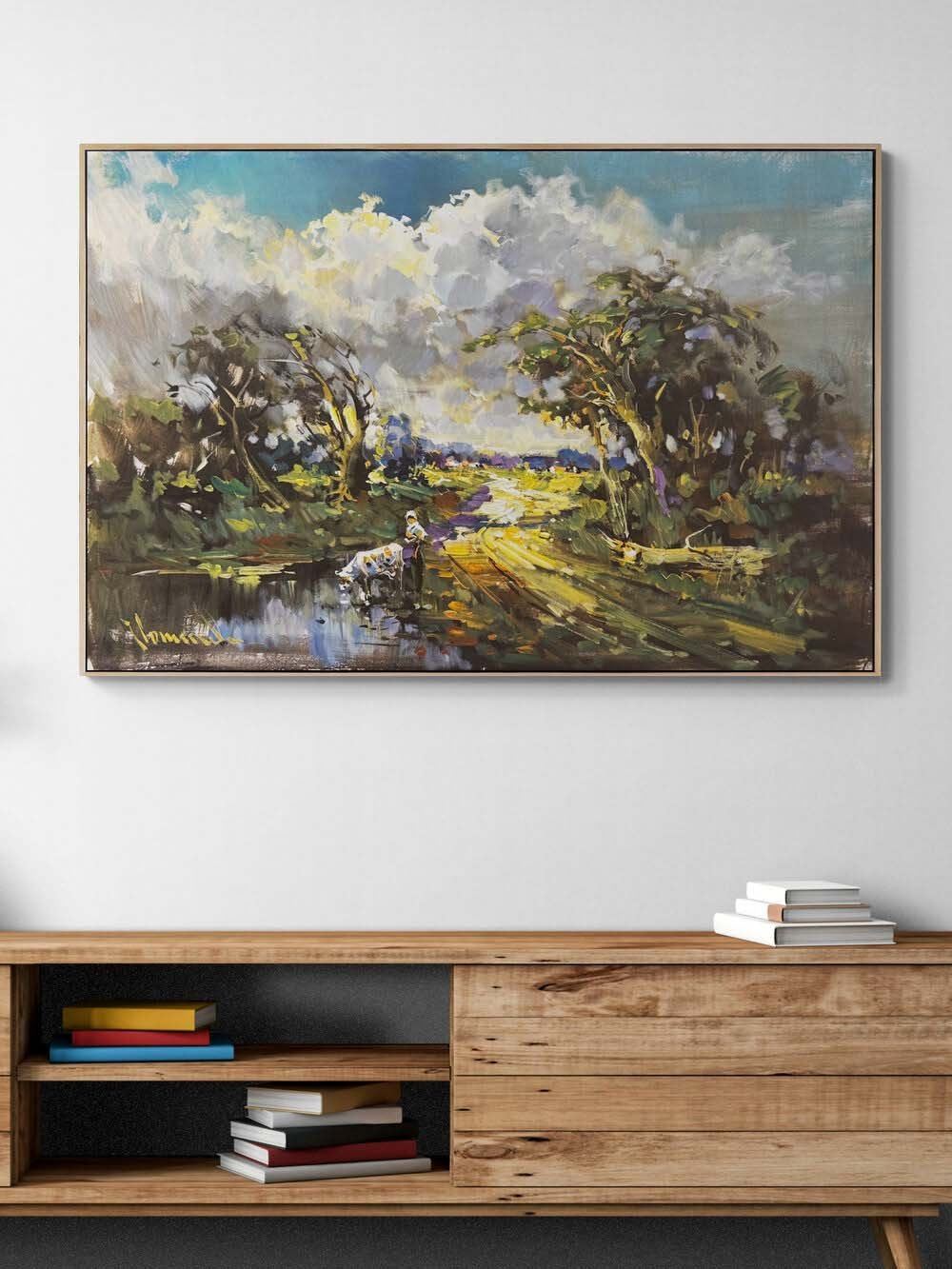 Gün Doğumunun Sessizliği Yağlı Boya Tablosu