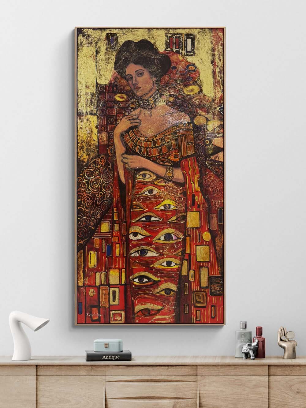 Sessiz Gözler Yağlı Boya Tablosu