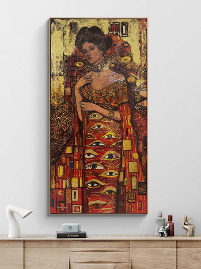 Sessiz Gözler Yağlı Boya Tablosu