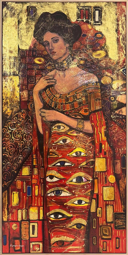 Sessiz Gözler Yağlı Boya Tablosu