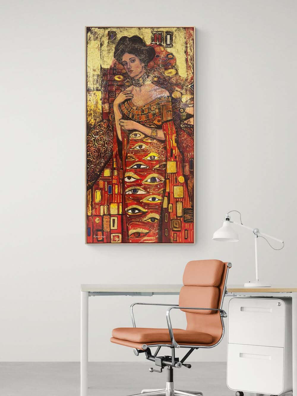 Sessiz Gözler Yağlı Boya Tablosu