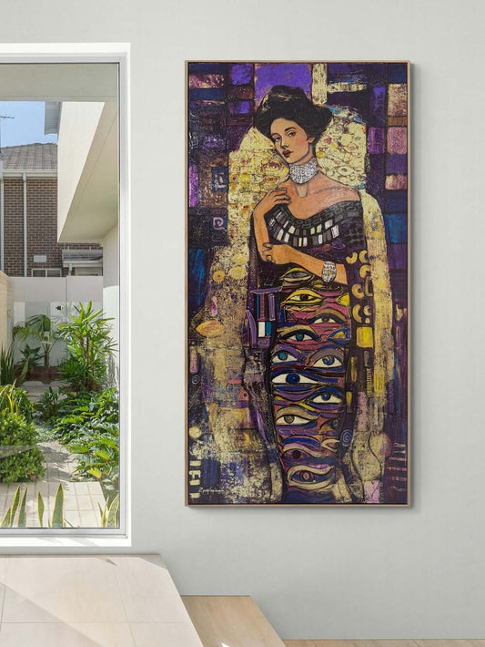 Gözlerin Sırrı Yağlı Boya Tablosu