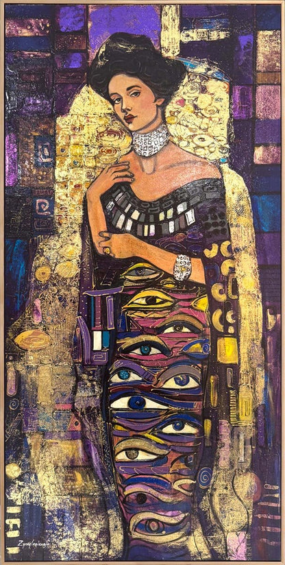 Gözlerin Sırrı Yağlı Boya Tablosu