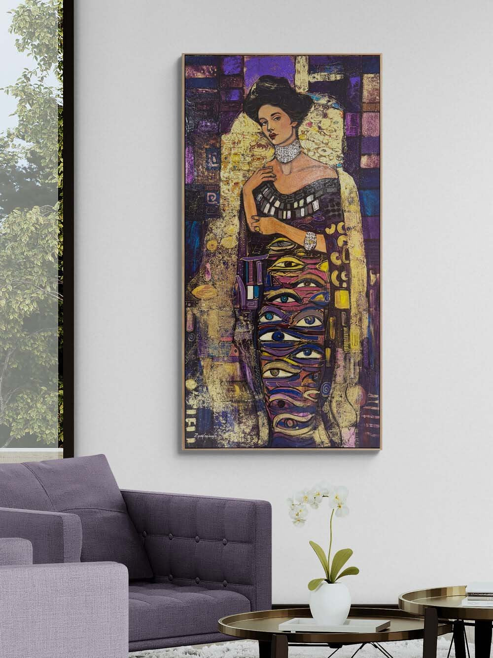 Gözlerin Sırrı Yağlı Boya Tablosu