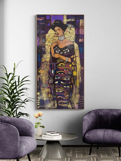 Gözlerin Sırrı Yağlı Boya Tablosu