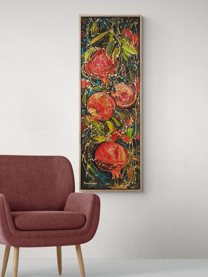 Nar Ağacı Yağlı Boya Tablosu