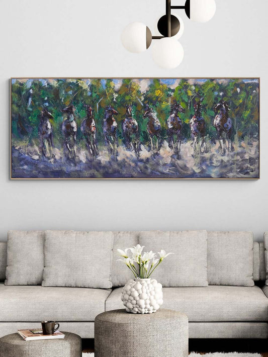 Rüzgarla Gelenler Yağlı Boya Tablosu