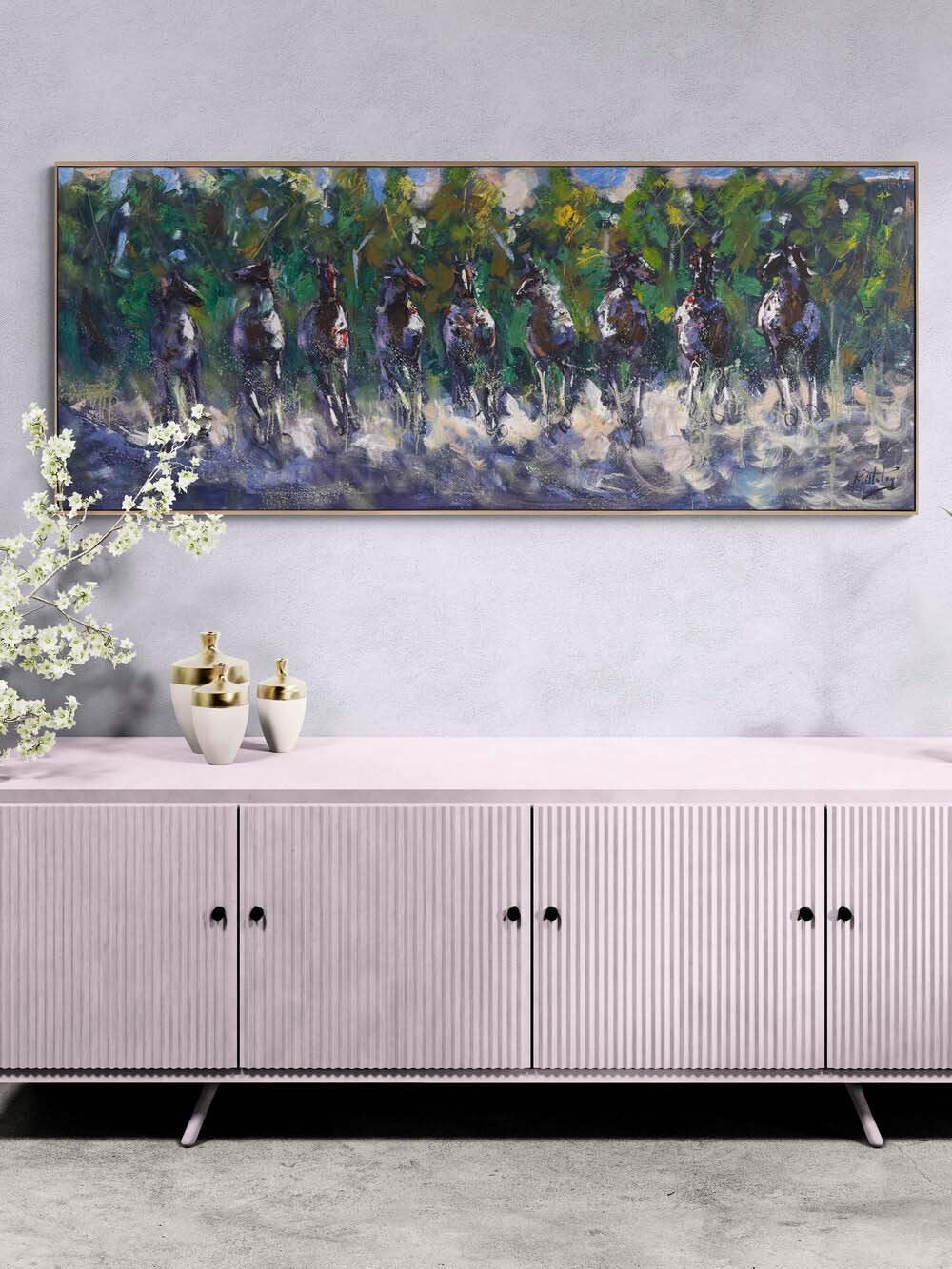 Rüzgarla Gelenler Yağlı Boya Tablosu