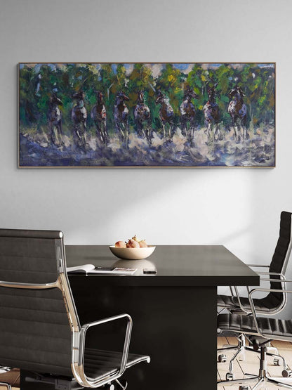 Rüzgarla Gelenler Yağlı Boya Tablosu