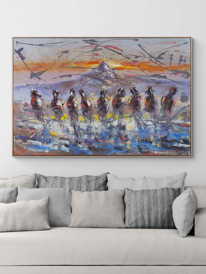 Vahşi Yansıma Yağlı Boya Tablosu