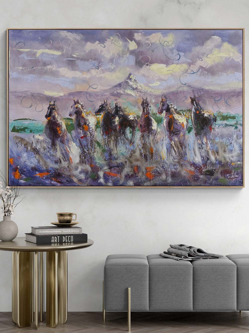 Özgürlüğe Doğru Yağlı Boya Tablosu