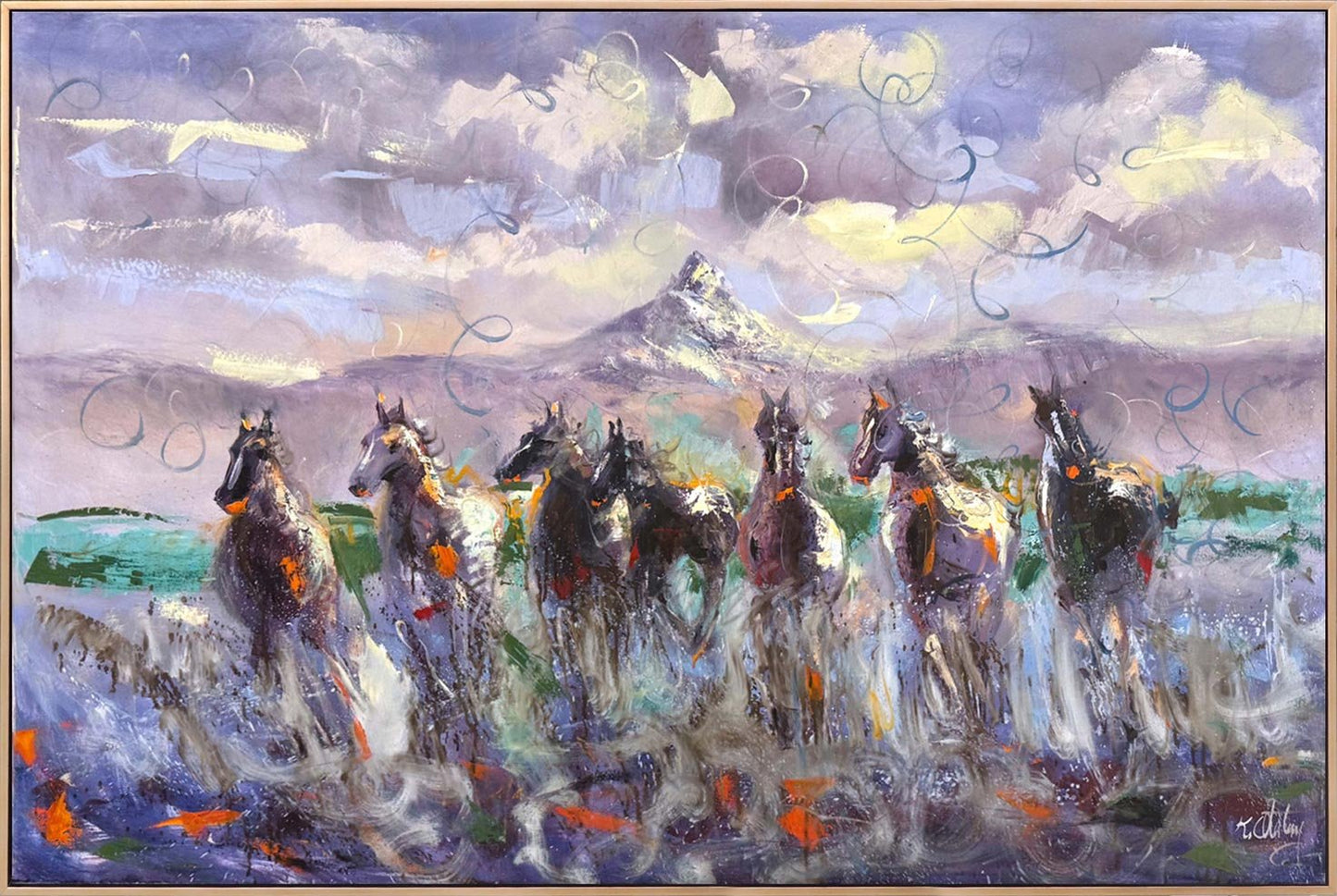 Özgürlüğe Doğru Yağlı Boya Tablosu