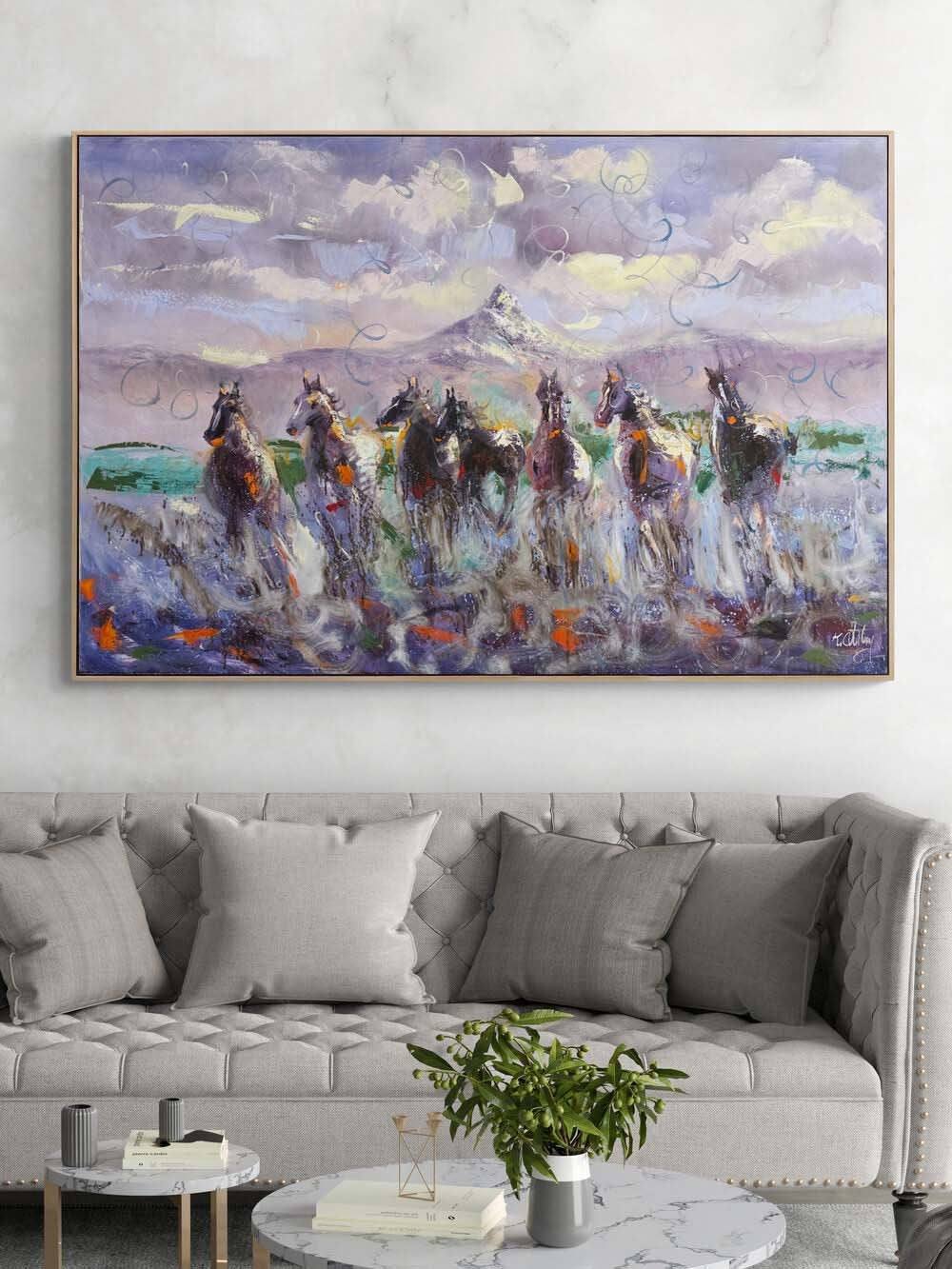 Özgürlüğe Doğru Yağlı Boya Tablosu