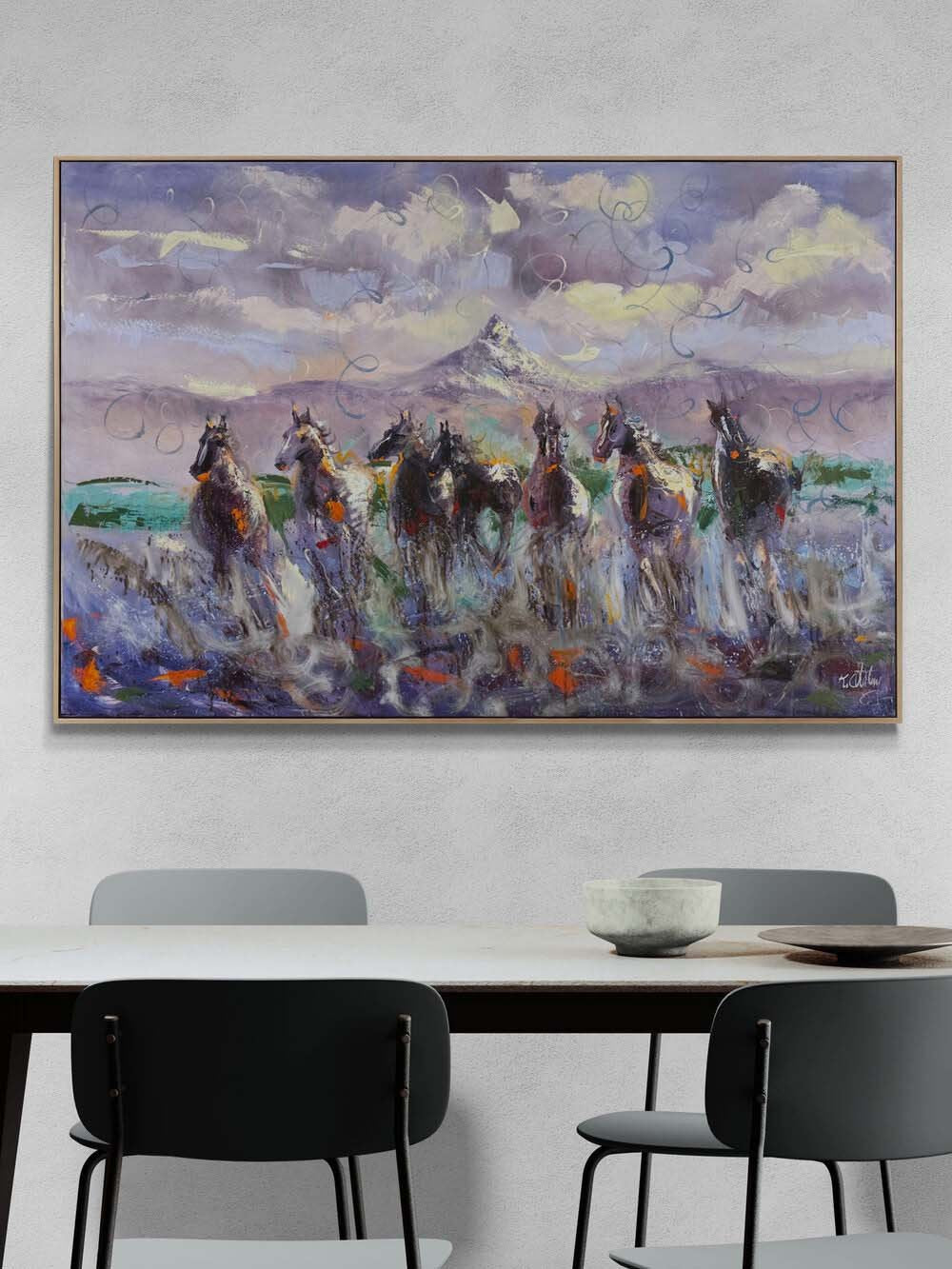 Özgürlüğe Doğru Yağlı Boya Tablosu