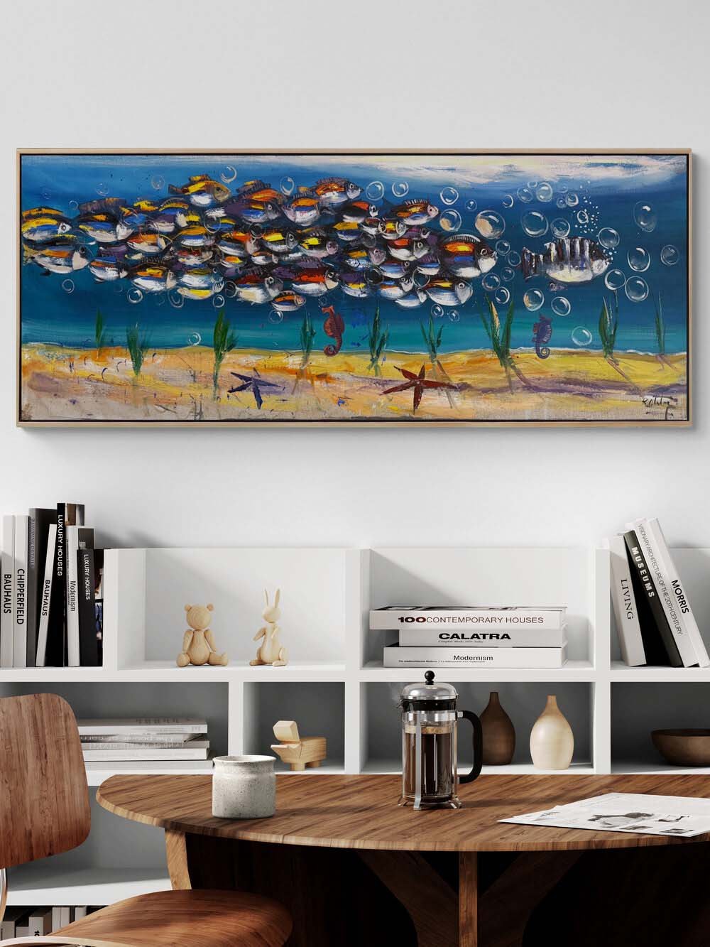 Suyun Altında Bir Yolculuk Yağlı Boya Tablosu