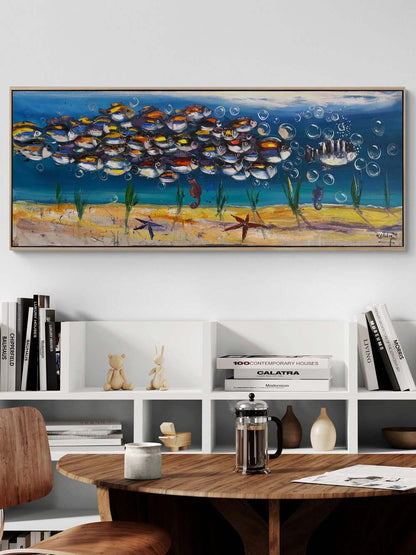 Suyun Altında Bir Yolculuk Yağlı Boya Tablosu