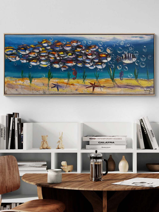 Suyun Altında Bir Yolculuk Yağlı Boya Tablosu