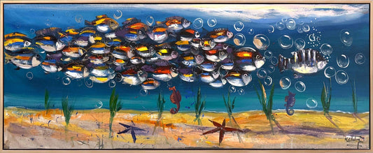 Suyun Altında Bir Yolculuk Yağlı Boya Tablosu