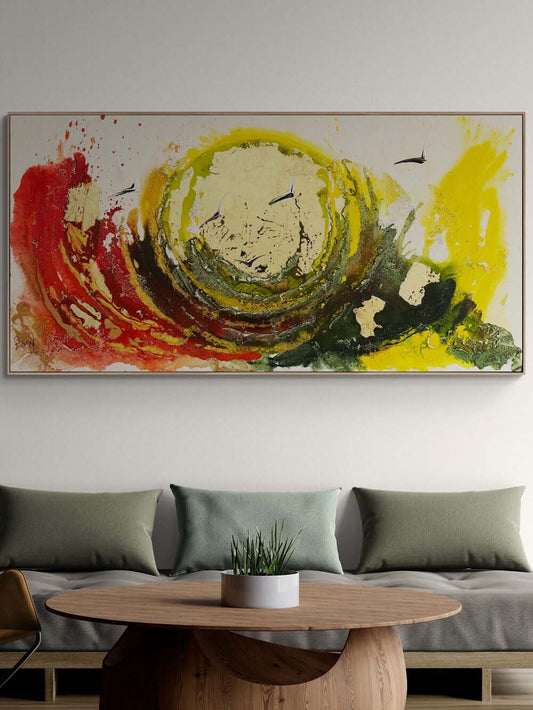 Güneşin Doğuşu Yağlı Boya Tablosu