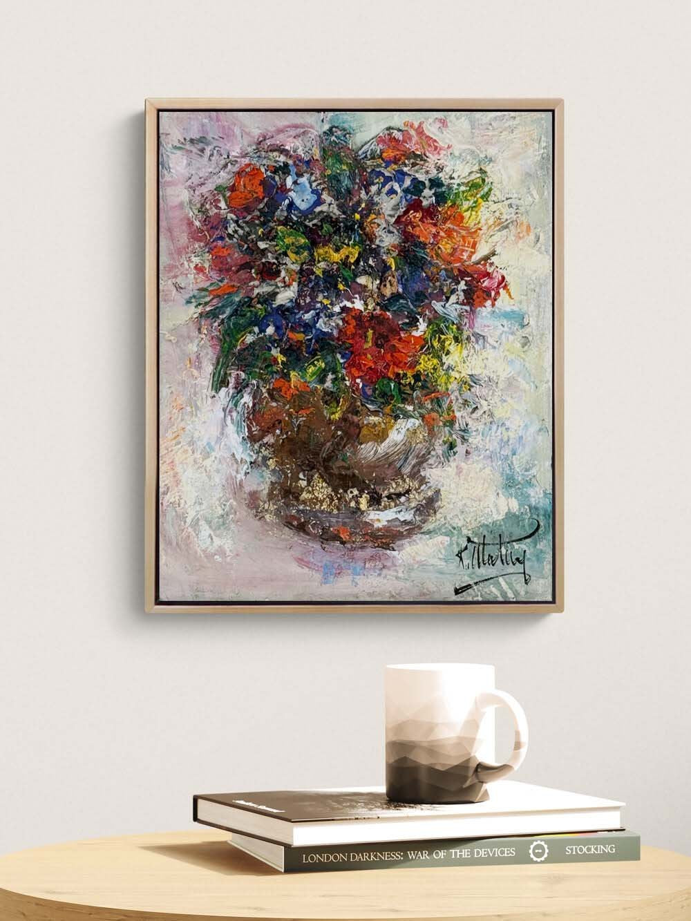 Umudun Çiçekleri Yağlı Boya Tablosu