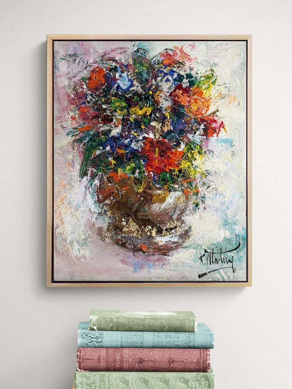 Umudun Çiçekleri Yağlı Boya Tablosu