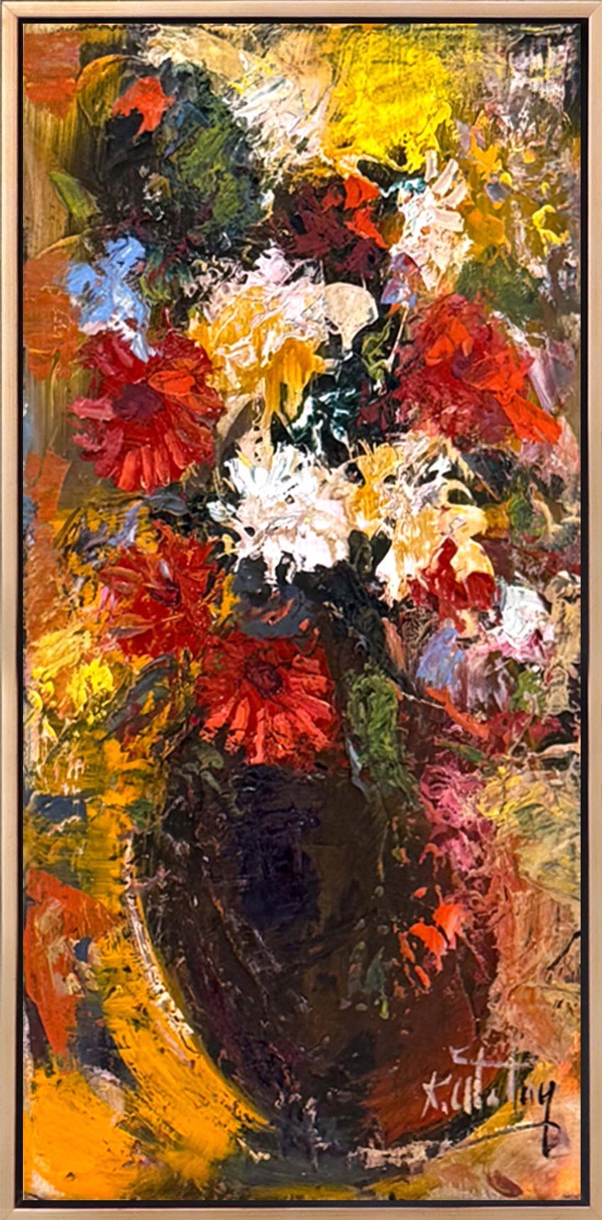 Bir Demet Işık Yağlı Boya Tablosu