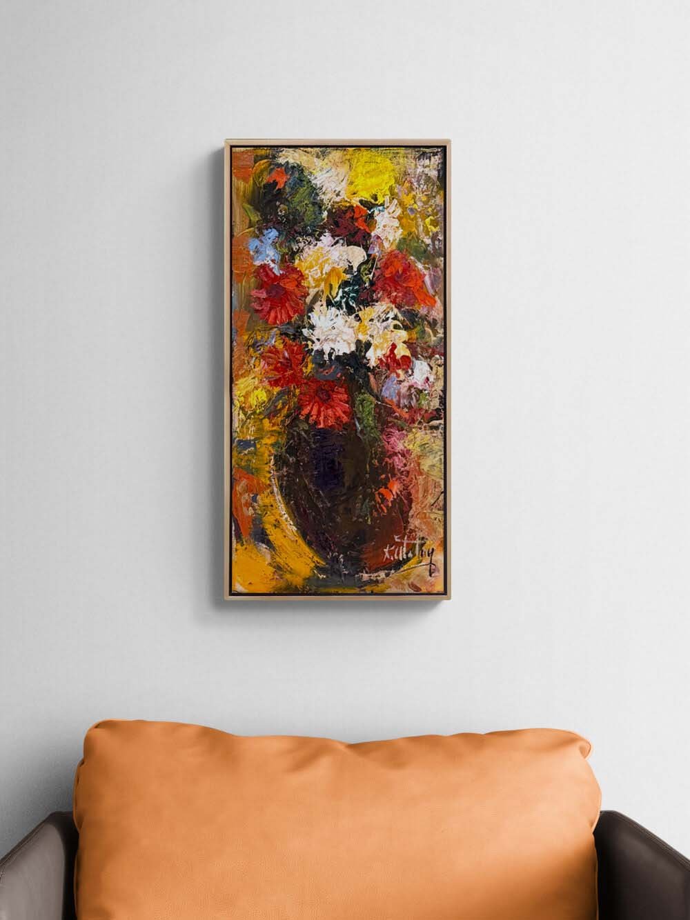 Bir Demet Işık Yağlı Boya Tablosu