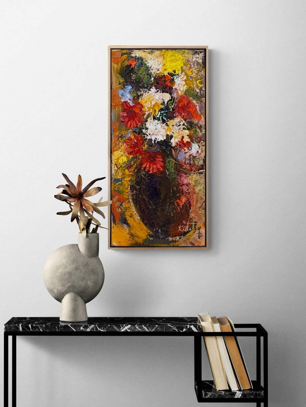 Bir Demet Işık Yağlı Boya Tablosu