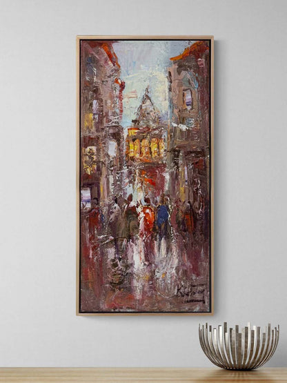 Galata’da Sabah Vakti Yağlı Boya Tablosu