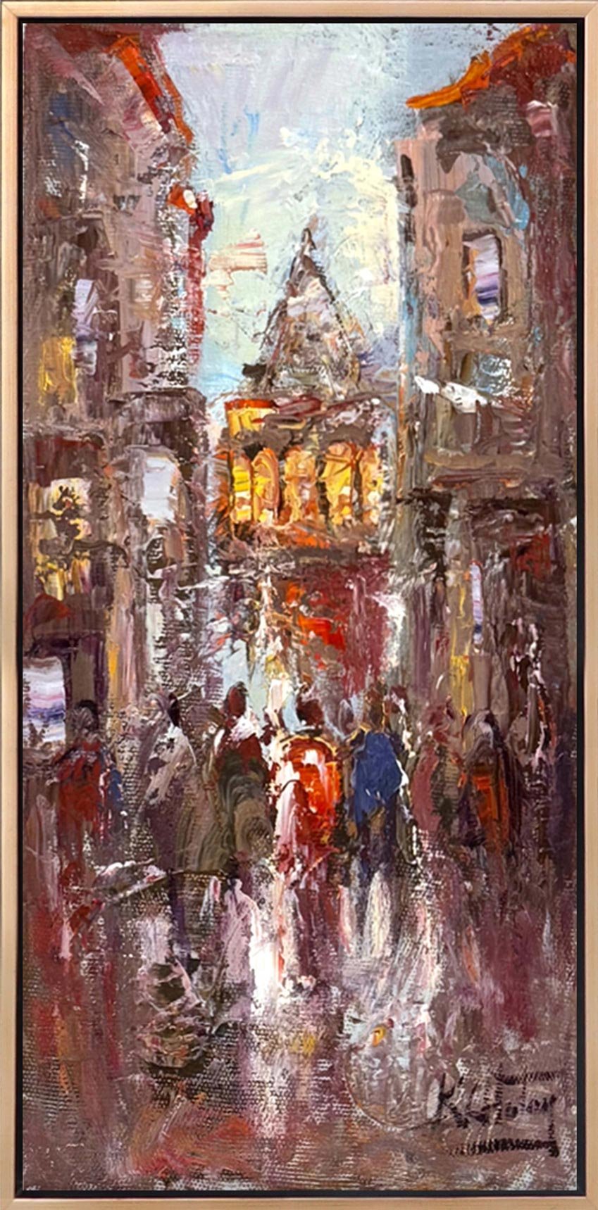 Galata’da Sabah Vakti Yağlı Boya Tablosu