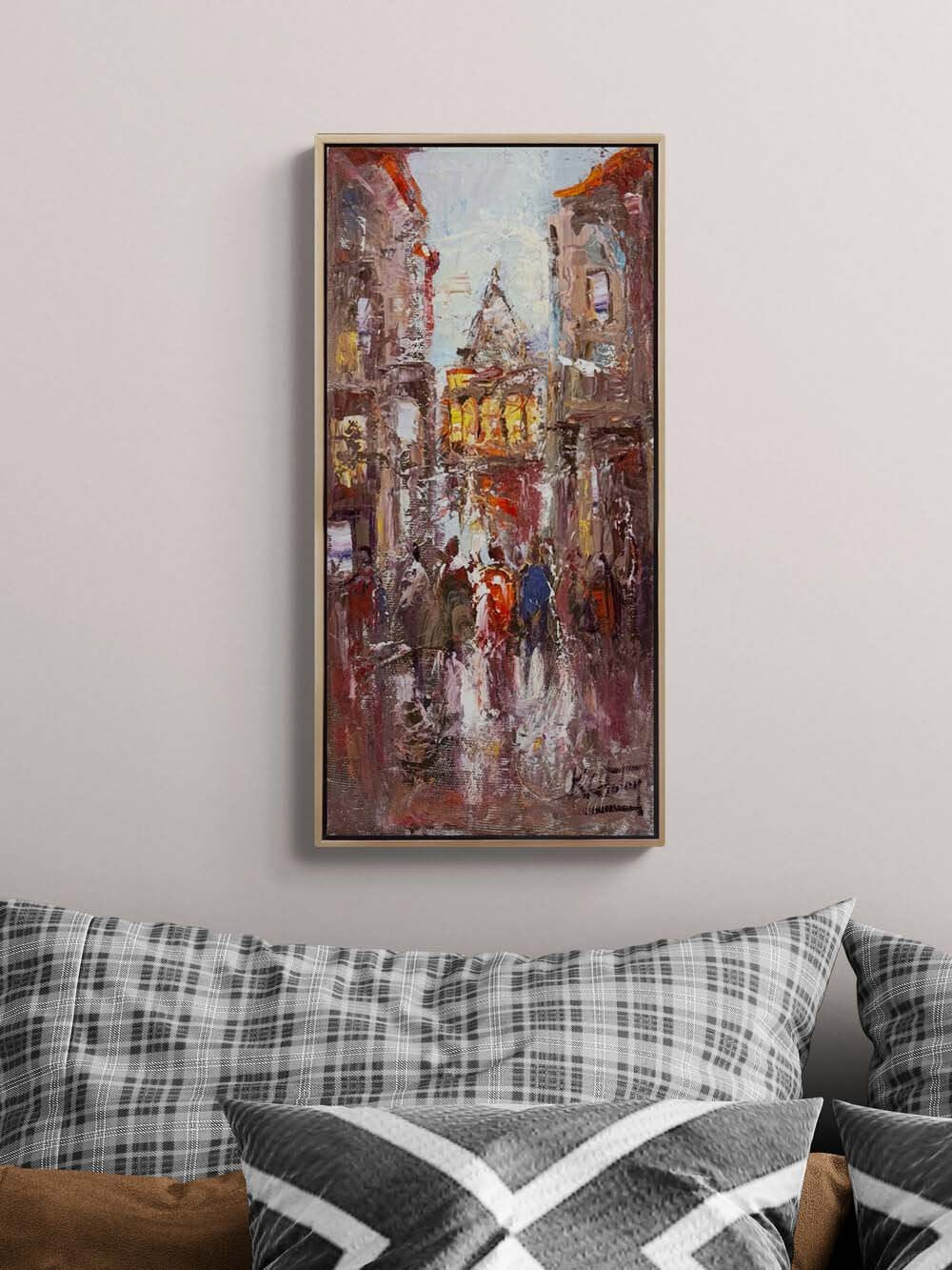 Galata’da Sabah Vakti Yağlı Boya Tablosu