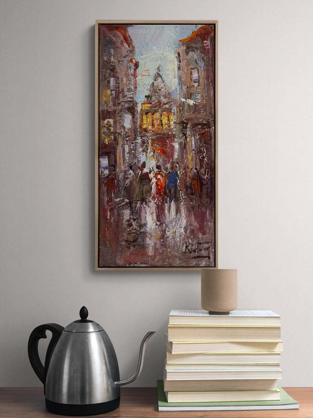 Galata’da Sabah Vakti Yağlı Boya Tablosu