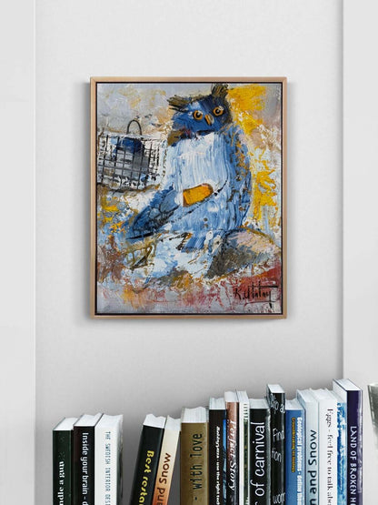 Baykuş'un Sessizliği Yağlı Boya Tablosu