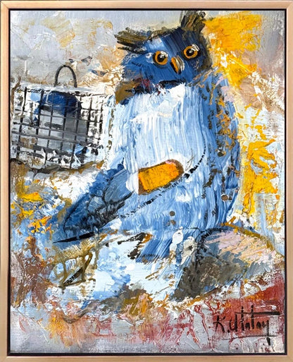 Baykuş'un Sessizliği Yağlı Boya Tablosu