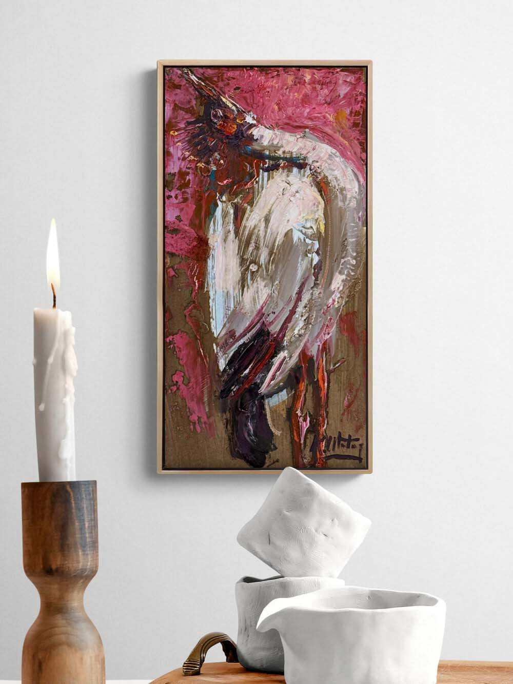 Kanatların Gölgesinde Yağlı Boya Tablosu