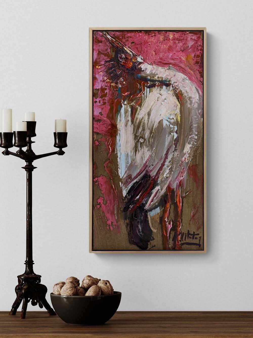 Kanatların Gölgesinde Yağlı Boya Tablosu