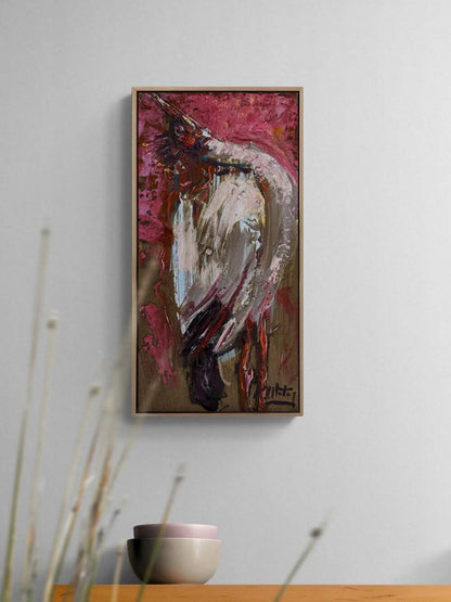 Kanatların Gölgesinde Yağlı Boya Tablosu